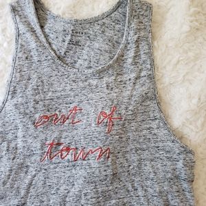 madewell • out of town embroidered tank top